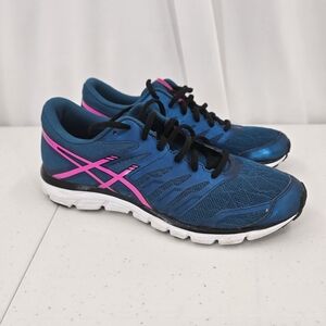 Asics‎ Women's Gel-Zaraca 4 Sneakers T5K8N Blue Pink Running Walking Size 8.5.
